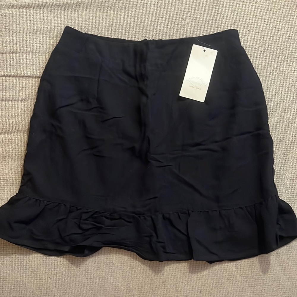 NWT Vera & Lucy Linen Ruffle Skirt